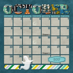 John's October 2017 Calendar