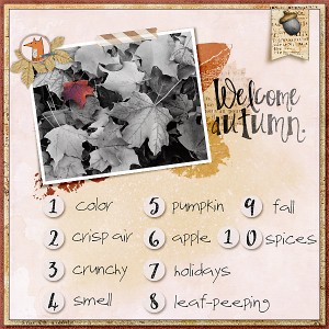 Welcome Autumn (Random Challenge)