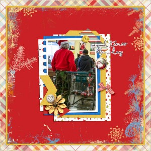 December 2016 Photography Challenge - Santa Shops at Aldi