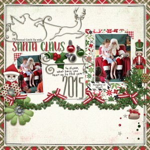 sitting with santa