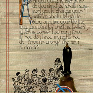 School days  -Storytelling with Drop Caps