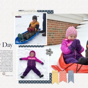 Double Layout: Snow Day (MOC 2017-14)