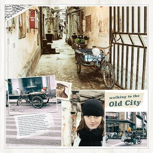 Walking to the old city