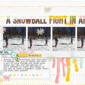 A Snowball Fight in April