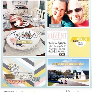 Project Life 2016 November Round-Up Left