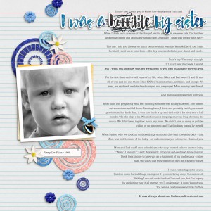 I was a horrible big sister (Template Challenge April 2017)