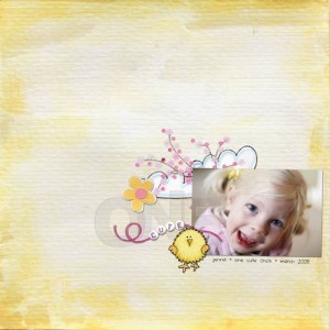 one cute chick