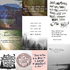 July 7-17 Monthly Muse Week 1 Quote Board: Nature