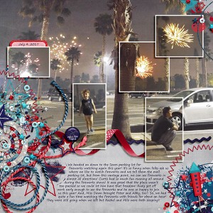 4th of July in the parking lot!