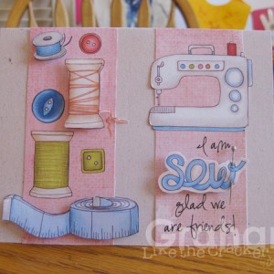I am Sew Glad You Are My Friend Card