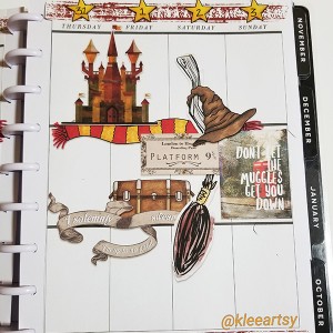 Harry Potter planner spread R