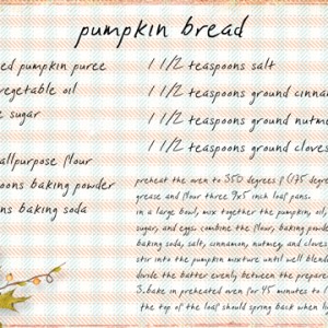 Pumpkin bread recipe