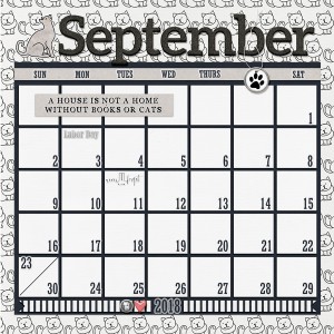 Sept. 2018 Random Challenge - Becky's Calendar