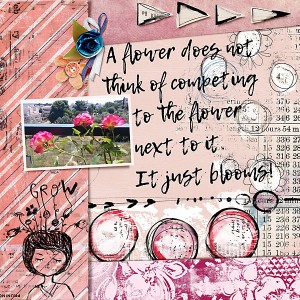 It just blooms...