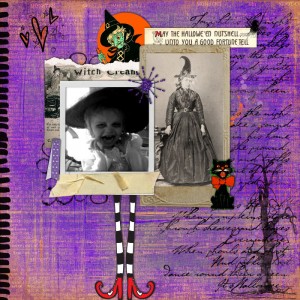 Halloween Recipe Scrap Challenge- Witch Recipe