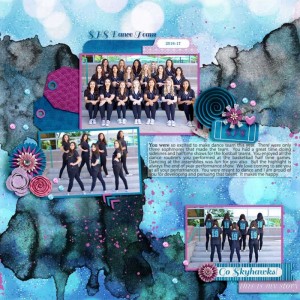 Dance-team-2016-17 FDD October 2017 monthly challenge