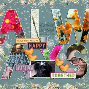 JANUARY 21 - HUNT FOR HAPPINESS LAYOUT CHALLENGE (RANDOM)