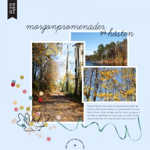 Autumn morning walks
