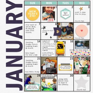 January Review Planner Page {left}