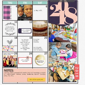 January Review Planner Page {left}