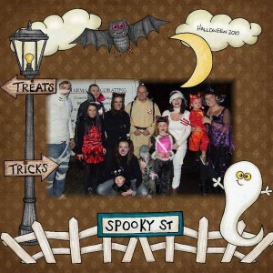 Halloween layout