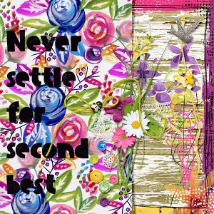 Never settle for second best