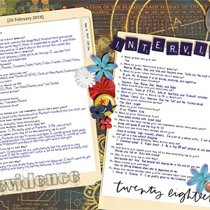 Interview (double page)