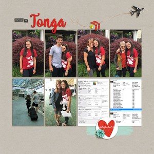Halle Leaves For Tonga