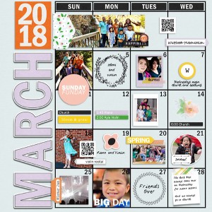 March Planner Review Page {left}