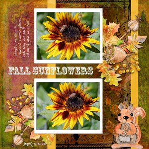 Fall Sunflowers - Quick Slow Scrap Fri