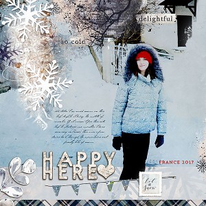 Happy in the snow