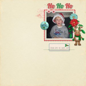 January 1-Blind Scrap- Ho Ho Ho