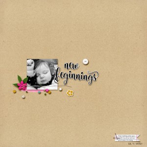 New Beginnings (Day 1)