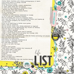 Life list  MOC 7-7