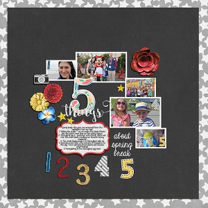 Spring Break Highlights (MOC7 - Day 21 - Using Numbers to Playfully Present a List)