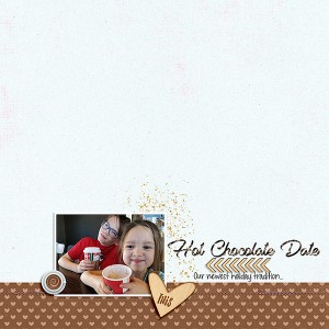 Hot Chocolate Date (MOC7 - Day 14 - Clean & Simple)