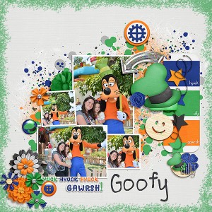 Goofy (MOC7 - Day 15 - Painted Edges)