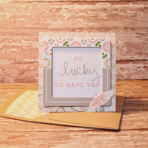 Lucky Card with matching envie