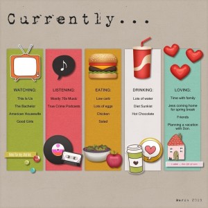 Currently - March Journaling Challenge