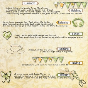 Journaling--March