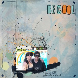 Be-cool March Mixed Media challenge