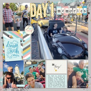 Day 1 Memories - Sahlin Studio April Template Challenge