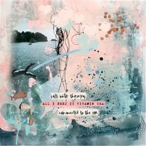 Art Journaling-Monthly Muse-April-Week#3-Backgrounds-Doodles,Brushwork & Overlays-Leap Of Faith