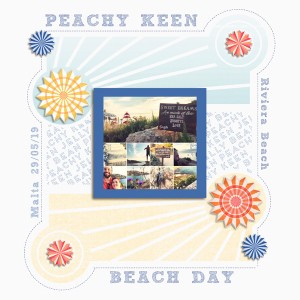 Peachy Keen Beach Day