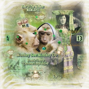 Art Journaling-Monthly Muse-June-Week 3-All About Numbers-Chinese Astrology-Year Of The Monkey