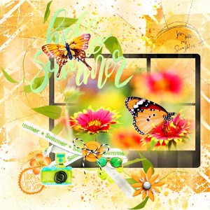 Inspiration Challenge-July-Mood Board:Color & Shape-Butterfly Bliss
