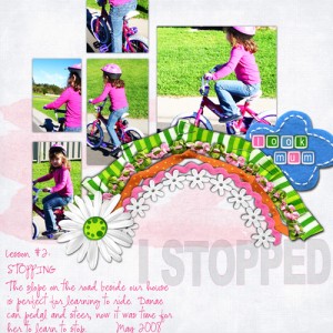 I stopped!
