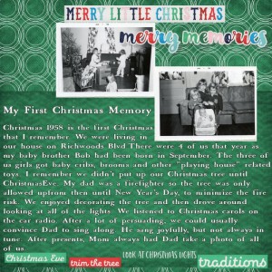 Day 4 Earliest Christmas Memory