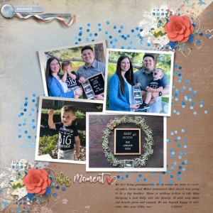 Baby-announcement August 2019 Journaling challenge