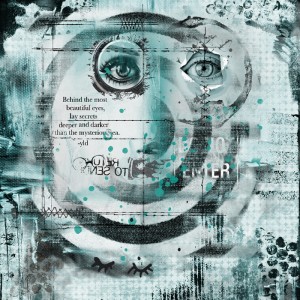 Art Journaling-Monthly Muse-October-Week#1-Learning To Love Ourselves-The Eyes Have It